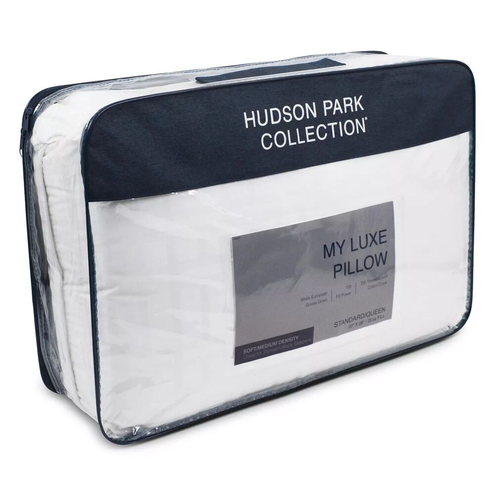 Hudson Park My Luxe Down Pillow Standard Queen Soft/Medium Allergy Friendly $525